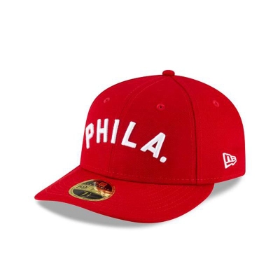 Sapca New Era Philadelphia Phillies MLB Ligature Low Profile 59FIFTY Fitted - Rosii